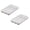 Z_White-2PCS, variant on Silverware Drawer Organizer Tray, Plastic Cutlery Storage for Kitchen Drawer, Flatware And Utensil Holder Divider for Spoons forks Knives Tableware,5 Compartment Organizer,(White,6x10 inches)