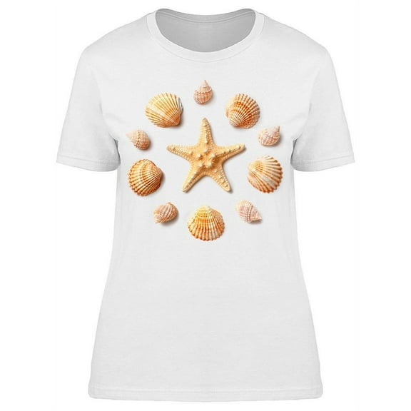 Cool Circle Made Of Shells T-Shirt Women -Image by Shutterstock, Female Small