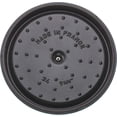 thumbnail image 5 of Cast Iron 4-qt Round Cocotte - Turquoise, Made in France, 5 of 9