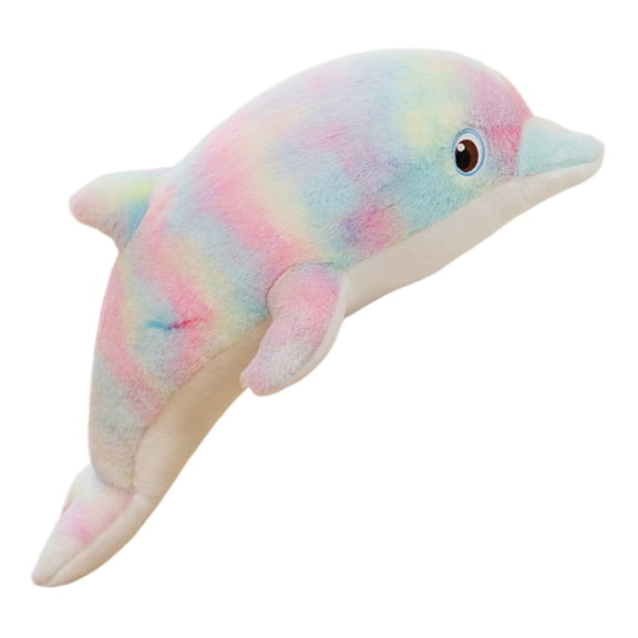 TOYOUME Colorful Dolphin Stuffed Animal Plush Doll, 19.69 Inch, A
