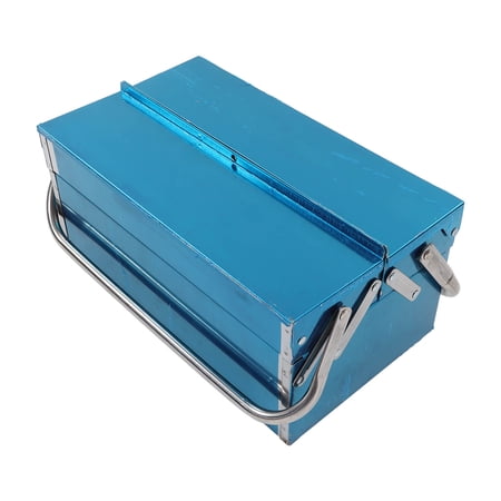 Portable Toolbox, 2 Layer 3 Tray Folding Tool Storage Box Retractable ...