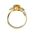 thumbnail image 2 of Star K� Three 3 Stone 8mm Round Genuine Citrine Trillion Engagement Promise Comfort fit Ring, 2 of 9