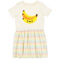 thumbnail image 3 of Inktastic Adorable and Yummy Bananas Girls Toddler Dress, 3 of 5