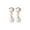 B, variant on YYKihy Cultured Pearl Earrings And Ear Clips For Women Silver Dangle Earring With Zirconia