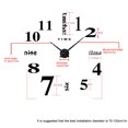 thumbnail image 1 of Home Decorative Tool Room Wall Sticker Clock Home Room DIY Decoration Tool Acrylic Decorative Mirror Watch 3D Mirror Wall Sticker Clock, 1 of 6