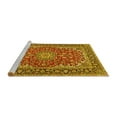 thumbnail image 2 of Ahgly Company Machine Washable Indoor Rectangle Medallion Yellow Traditional Area Rugs, 2' x 3', 2 of 4