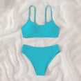 thumbnail image 2 of MZXELPRJD Swim Suits for Girls 10-12 Toddler Summer Clothes Years Old Solid Color Split Swimsuit Girls Big Teen Girl Bikini Mommy And Me Bathing Suits Teen Bathing Suits, 2 of 4