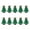 Green, variant on DiMaddie Christmas Mini Resin Crafts Ornaments Xmas Tree Figurines (10pcs)