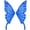 Blue, variant on KHONTS 1 Pair Fairy Wings DIY Garment Dress Supplies Sew on Patches Butterfly Lace Appliques Embroidery Collar Neckline Trims Embellishments Yellow One Size