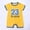 Yellow, variant on SNKSDGM Baby Rompers Boy Cowboy Baby Basketball Themed Outfit Rompers Short Sleeve Sports Clothes Football Shirts 12-18 Months