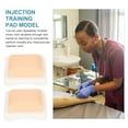 2 Pcs Acupuncture Practice Mat Models Injection Training Pad with