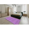 thumbnail image 5 of Ahgly Company Machine Washable Indoor Rectangle Transitional Violet Purple Area Rugs, 4' x 6', 5 of 7