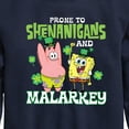 thumbnail image 3 of SpongeBob SquarePants - Prone To Shenanigans And Malarkey - Toddler And Youth Crewneck Fleece Sweatshirt, 3 of 6