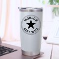 thumbnail image 3 of Gifts for Wife From Husband Worlds Best Wife Ever Gifts 20oz Travel Mugs Cool Valentine''s Day Anniversary Birthday Gifts for Wife Mug Cool Wifey Gifts, 3 of 6