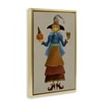 thumbnail image 4 of Stupell Industries Halloween Witch in Plaid Holiday Painting Gold Floater Framed Art Print Wall Art, 21 x 31, 4 of 10