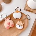 thumbnail image 3 of Case for Airtag, Silicone 3D Cute Cartoon Protective Airtags Holder Case Cover Skin Anti Scratch with Keyring Keychain, Key Pet Wallet Bluetooth Finder Locator (Cute Dog 1), 3 of 5