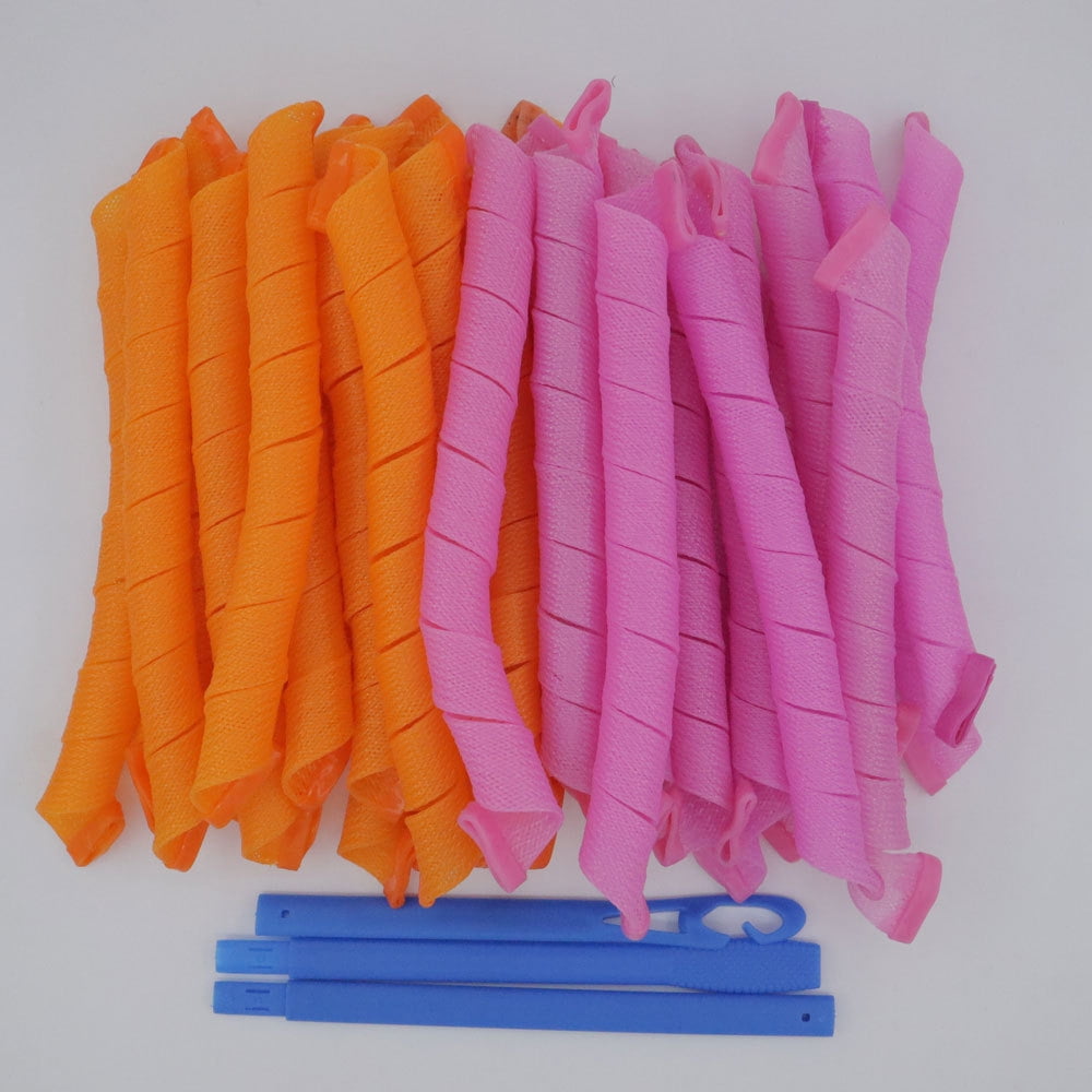 Tianlu No Heat Hair Curlers No Heat Spiral Curls Styling Rollers Kit