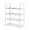 White, variant on Rack Storage Organizer for Home 4-Tier Trapezoidal Shoe Rack with Wide Doorstep Dormitory Balcony Space-Saving Shoe Cabinet# end start#s# 4-tier trapezoidal design maximizes vertical storage while