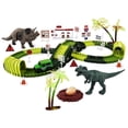 thumbnail image 1 of Pista de carreras de dinosaurios flexible, juego de bricolaje para niños pequeños en Navidad 166 piezas, 1 of 9