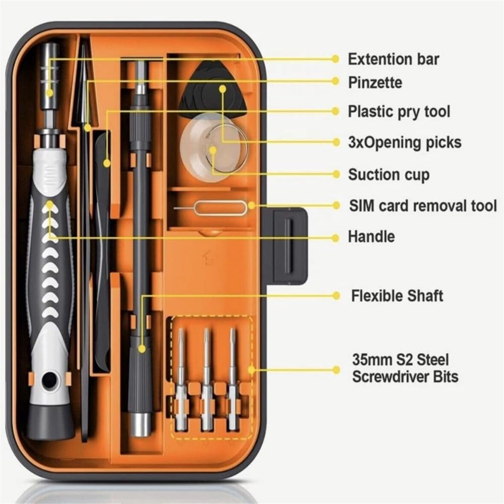 130-in-1 Precision Magnetic Screwdriver Bit Set with 120 Bits 10 Tools Repair Tool