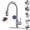 Chrome, variant on TVOFEK Kitchen Faucet with Pull Down Sprayer, Black Stainless Steel Kitchen Water Faucet with Deck Plate for 1 or 3 Hole, Single Handle Classic Faucets for RV Laundry Bar Camper