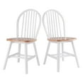 thumbnail image 1 of Windsor 2pc Chair Set, Natural and White, 1 of 9