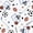 Blue Brown White, variant on Erosebridal Sketch Vintage Sport Gear Zipper Twin Comforter Sets with Fitted Sheet and 2 Pillowcases,Mixed Athletic Equipment Print Zipper Bedding Set,Black White,Reversible