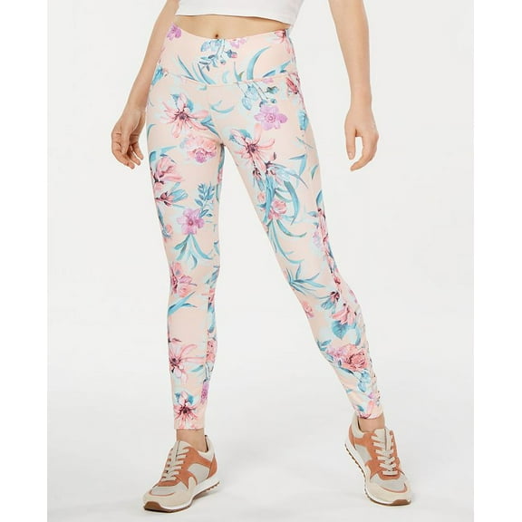 Ideology Women's Floral Fitness Athletic Leggings Pink Size XX-Large
