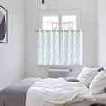 thumbnail image 4 of Aqua Spring Floral Kitchen Curtains 72 Inch Length, Summer Botanical Watercolor Grommet Top Bedroom Living Room Curtains, Light Filtering Cafe Curtain Drapes 2 Panels Set 104''x72'', 4 of 9