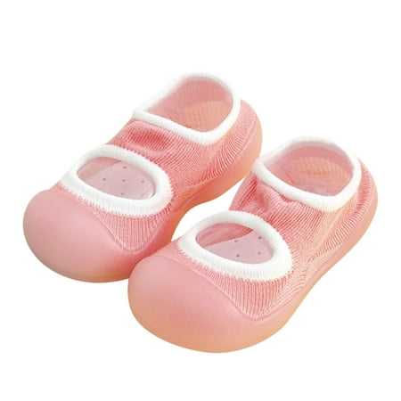 

Rovga Toddler Kids Baby Boys Girls Shoes First Walkers Cute Soft Antislip Wearproof Socks Shoes Crib Shoes Prewalker Sneaker Toddler Sneakers