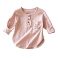 thumbnail image 3 of Bovxnpu Unisex Girls Long Sleeve Shirts Undershirts Long Sleeve Slub Cotton Base Layer Pullover Girls Tops, 3 of 7