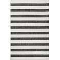 thumbnail image 3 of JONATHAN Y SANTA MONICA 5 x 8 Area Rug, Aveiro Wide Stripe - Black/Cream, SMB112B-5, 3 of 9