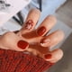 thumbnail image 4 of Prensa en las uñas Diseño medio brillante Uñas postizas Cubierta completa Parche de manicura francesa Puntas de uñas postizas acrílicas para mujeres y niñas kaili Sencillez, 4 of 5