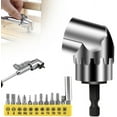 thumbnail image 1 of Fiudx Broca de Ángulo Recto, Adaptador de 105 Grados, Juego de Puntas de Destornillador Multiusos, Adaptadores de Vaso Giratorios de 360 Grados, para Reparaciones Del Hogar, Mantenimiento de Garajes,, 1 of 2