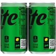 Sprite Zero Sugar Lemon-Lime Caffeine Free Soda Pop Mini Cans, 7.5 fl oz, 6 Pack