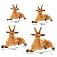 thumbnail image 5 of Hesroicy Sika Deer Plush Doll Soft Cute Simulated Animal Plushie Photo Props Sofa Ornament PP Cotton Stuffed Animal Pillow Deer Plush Toy Activity Gift, 5 of 7