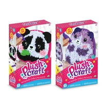Assorted PlushCraft Fabric by Number Animal Pillow Kit