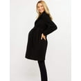 thumbnail image 3 of Motherhood Maternity Belted Maternity Wrap Coat, 3 of 6