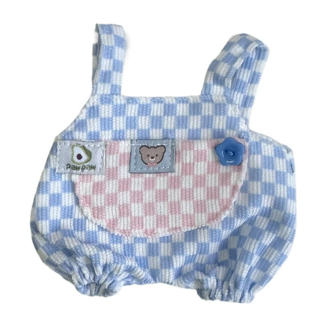 Ropa de peluche de 15 cm CUTICAT Traje de muñeca Ropa suave y elegante Azul