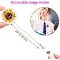 thumbnail image 3 of LAICAIW Porte-Badge Rétractable avec Pince Crocodile, Tournesols, Lot de 2, 3 of 5