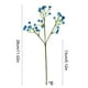 thumbnail image 3 of Arreglo Floral Artificial de Aliento de Bebé, de Seda, para Decoración Del Hogar o Bodas, Azul Claro, 28 Cm | Poliéster | 30 Cabezas de Flores | 450 G, 3 of 6