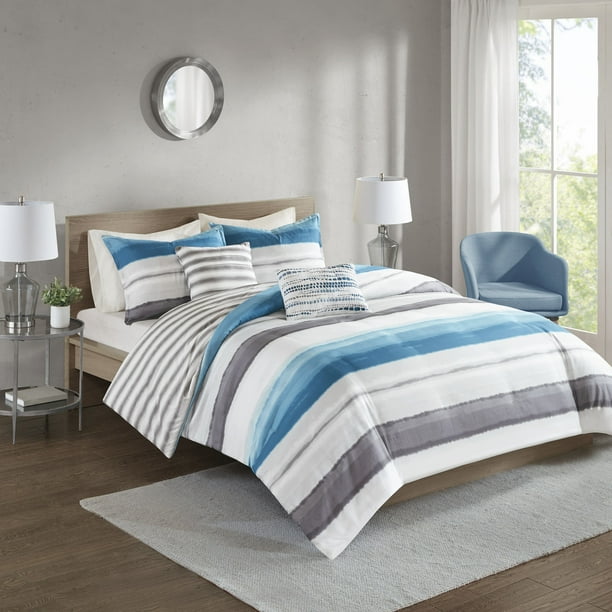 510 Design Orren 5 Piece Reversible Print Duvet Set Walmart Com