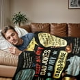 thumbnail image 4 of Nice Dad Gift for Father''s Day, Birthday, Funny Blanket for Dad, Dad Blanket with Jokes, Dad Joke Birthday Present for Dad Who Has Everything, 50"x60" Throw Blanket, 4 of 6