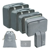 CasaChic Storage Bag Set, Travel Organizer - Foldable with Two-Way Zipper, for Clothing, Shoes, Underwear, Makeup & Luggage Organizing