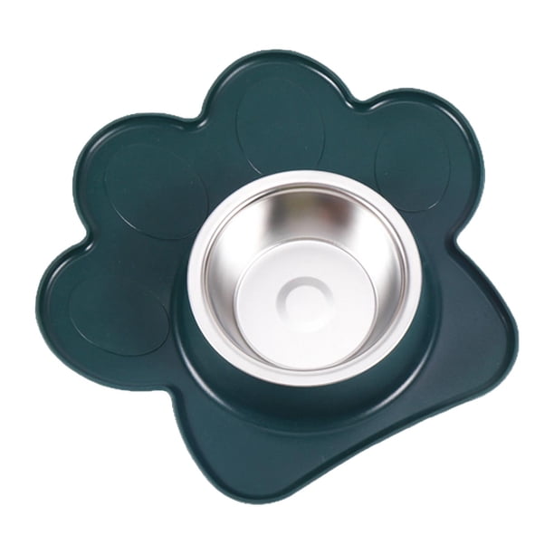 Comedero para perros, gatos y perros, recipiente para comida, comedero para mascotas, comedero para mascotas Verde