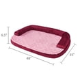 thumbnail image 2 of Vibrant Life Extra Large Round Corner Sofa Style Dog Bed, Red, 35" x 48", 2 of 6