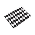 thumbnail image 3 of MKHERT Black White Argyle Decor Classic Elegant Latticework Plaid Doormat Rug Home Decor Floor Mat Bath Mat 23.6x15.7 inch, 3 of 3