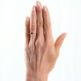 thumbnail image 4 of 14K Yellow Gold 2/5 cttw. Diamonds and Blue Sapphire Band Ring by Hollywood Hills Jewelers, 4 of 5