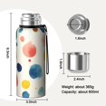thumbnail image 7 of 20 Oz Colorful Polka Dot Pattern Coffee Tumbler Double Wall Insulated Stainless Steel Water Bottle | Metal Reusable Thermoses Flask with Cup Cap | Leak & Sweat Proof with Anti-Dust Lid, 7 of 7