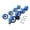 Blue, variant on harper Boat Trailer Roller Marine Accessories DIY Assembly, Bottom Support Bracket, Spare Parts for Ship Trailers Motorboat 8 Wheels Black